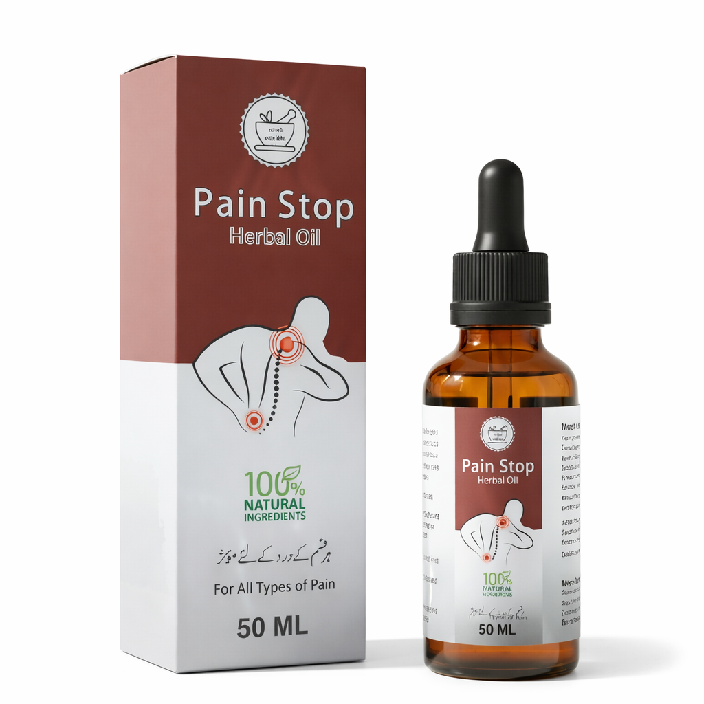 Pain Stop Herbal Oil – Natural Fast Pain Relief for Muscle, Joint & Back Pain