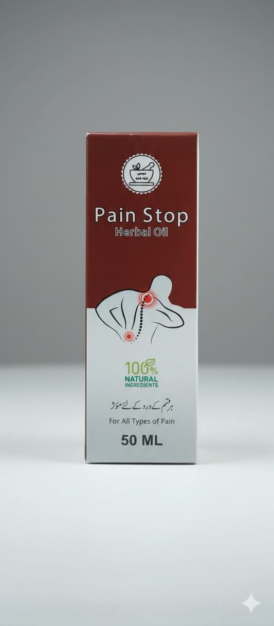 Pain Stop Herbal Oil – Natural Fast Pain Relief for Muscle, Joint & Back Pain